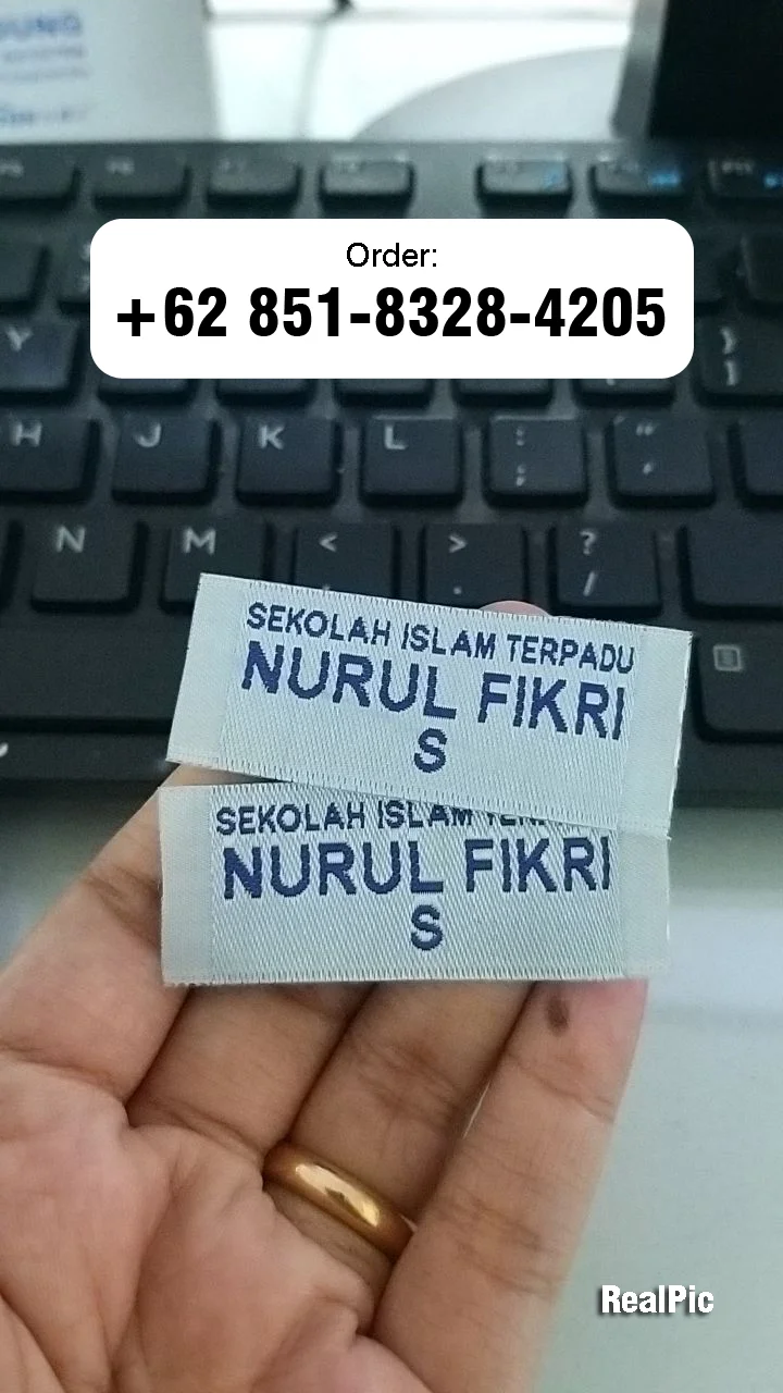 0851-8328-4205 (WA) Label Baju Distro Bandar Lampung, Label Baju Katun Bandar Lampung, Label Baju Murah Bandar Lampung, Label Baju Woven Bandar Lampung, Label Hijab Bandar Lampung