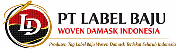 Contoh Label Baju Woven Damask & Satin Custom - PT Label Baju Woven Damask Indonesia